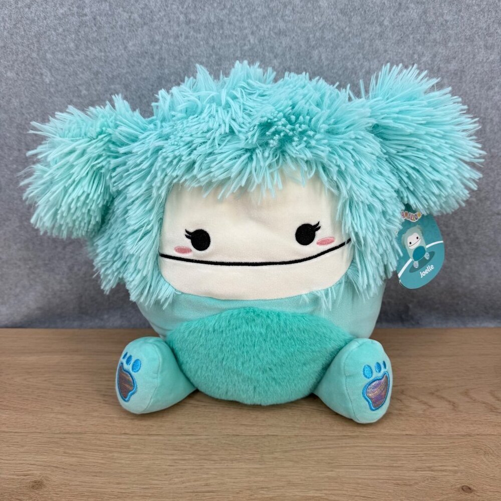 Squishmallows KellyToy Joelle the Bigfoot 12" Plush Toy Teal Aqua NWD